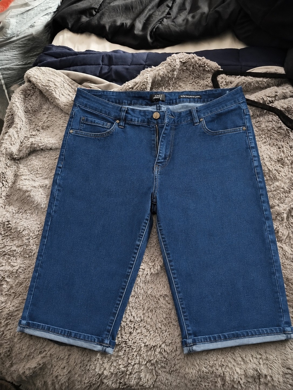 Jones New York Women’s Blue Boyfriend Denim Bermuda Shorts